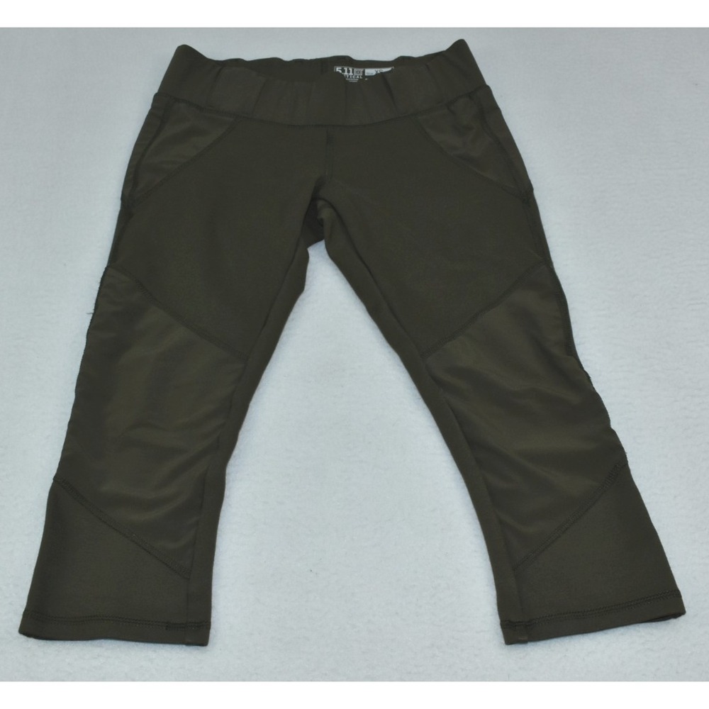 5.11 Tactical Raven Range Women Leggings  XS  Capri Dark Green Workout Outdoor